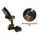 Kit Ferramentas 5 em 1 Furadeira Parafusadeira Motoserra Chave Impacto a Bateria 48V Com Maleta