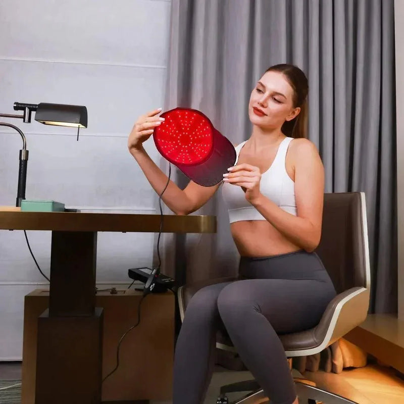 CAPILUS MAX™ Boné de LED Terapia Capilar Anti Queda