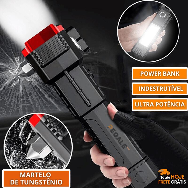 Lanterna Tática Indestrutível 4 em 1 - Ultra Potência - ÚLTIMO DIA NA PROMOÇÃO