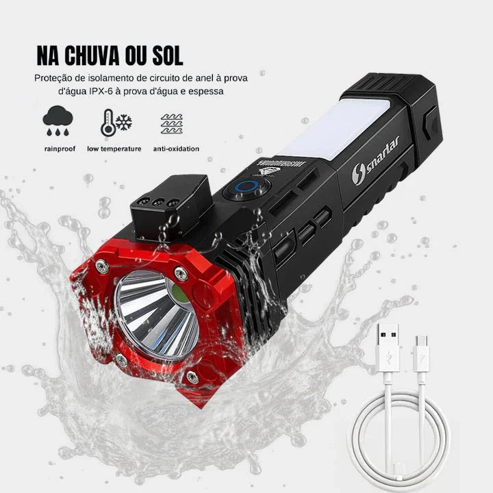 Lanterna Tática  Indestrutível 4 em 1 - Ultra Potência - ÚLTIMO DIA NA PROMOÇÃO E FRETE GRÁTIS